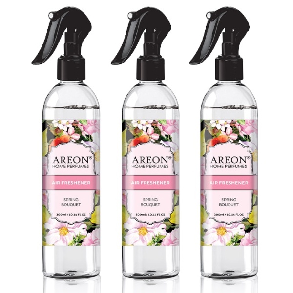 Set 3 Buc Odorizant Areon Home Spray 300 ML Spring Bouquet